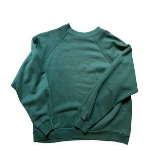 Vintage Raglan Sweatshirt Crewneck Green